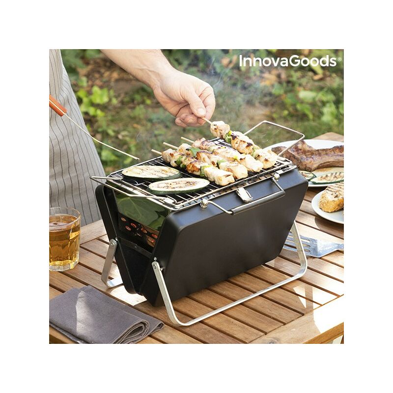 

Maletín Barbacoa de Carbón Portátil y Plegable Handy·Q - Innovagoods