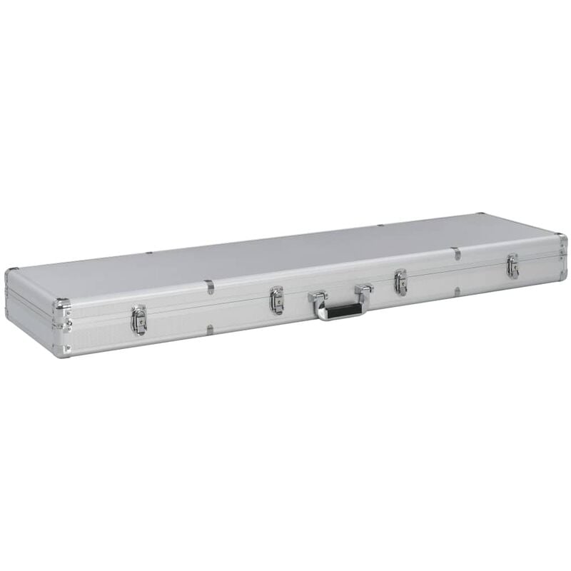

vidaXL Maletín para armas de aluminio plateado 134x35x12 cm - Plateado