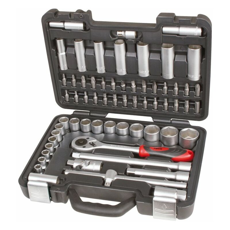 

Maletin Herr.62 Pzas. 1/2" Chr-V Ratio