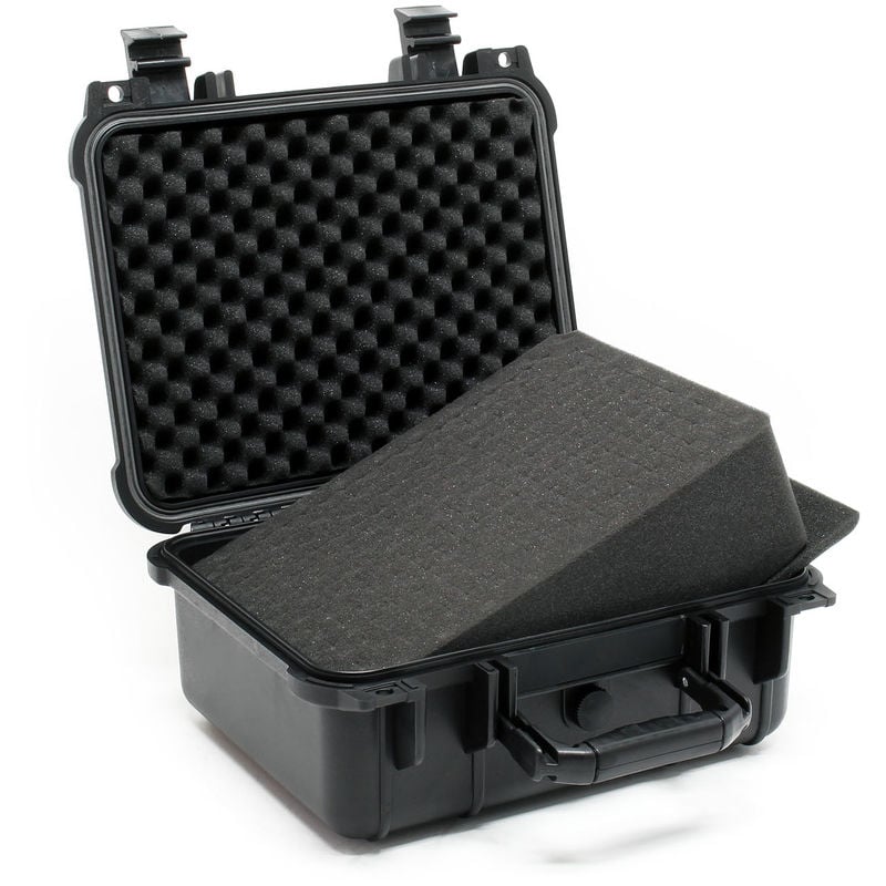 

Maletín universal M 35x29,5x15cm Maletín camara Protección equipos Almohadillas ajustables Negro