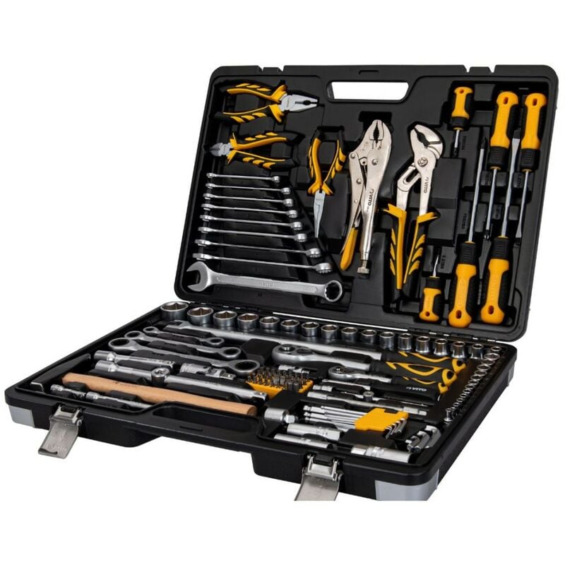 Malette à outils 119 pièces Chrome vanadium luxe mixte Professionnelle Vito