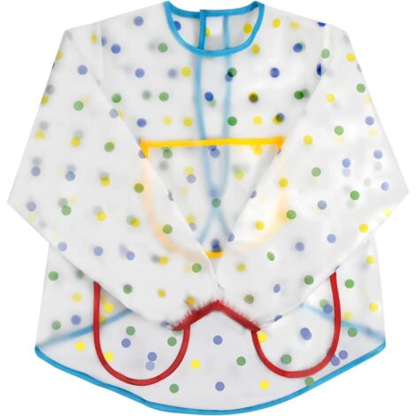 Malkittel für Kinder, wasserdichte Malschürze, langärmeliger Malkittel mit 3 Taschen, Malschürze für Kinder für Schulaktivitäten, Malen, Kochen, Ausmalen