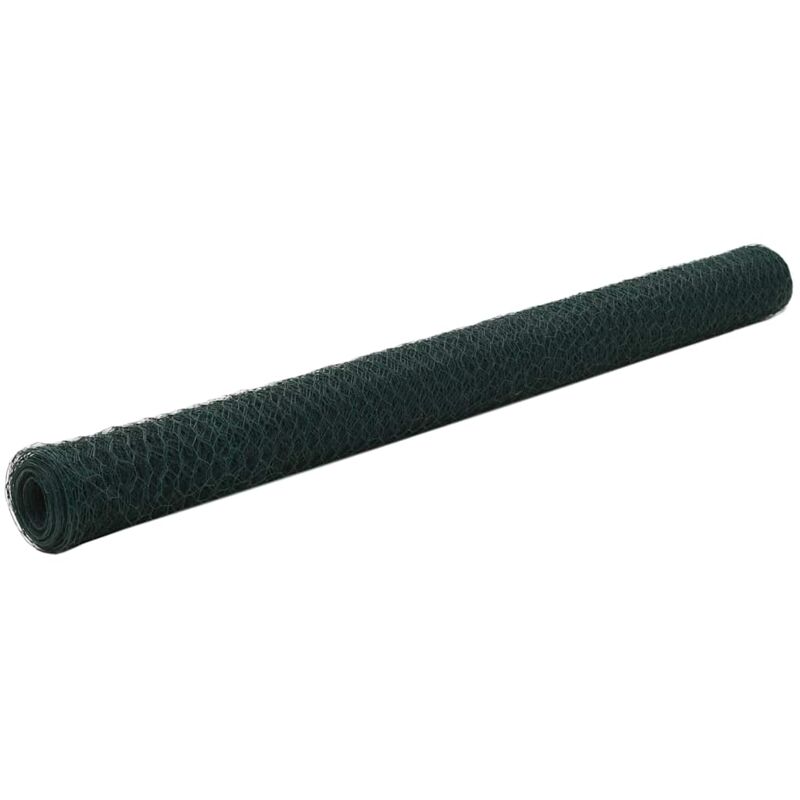 

Alambrada de gallinero acero revestimiento PVC verde 25x1,5 m - Verde - Vidaxl