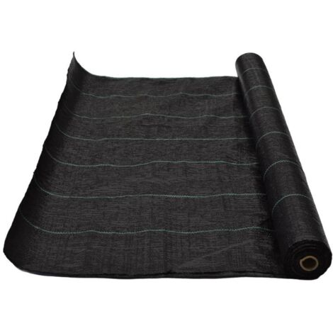 MALLA ANTIHIERBAS NEGRO 2MT. 110-115GR. ROLLO 100 M