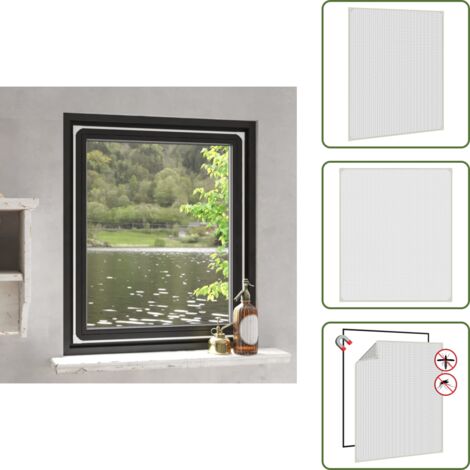 Malla antimosquitos - vidaXL Mosquitera magnética para ventanas blanco 100x120 cm - Mosquitera para ventanas