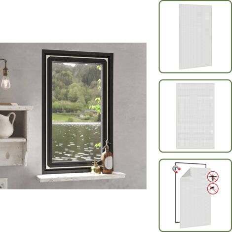 Malla antimosquitos - vidaXL Mosquitera magnética para ventanas blanco 80x140 cm - Mosquitera para ventanas