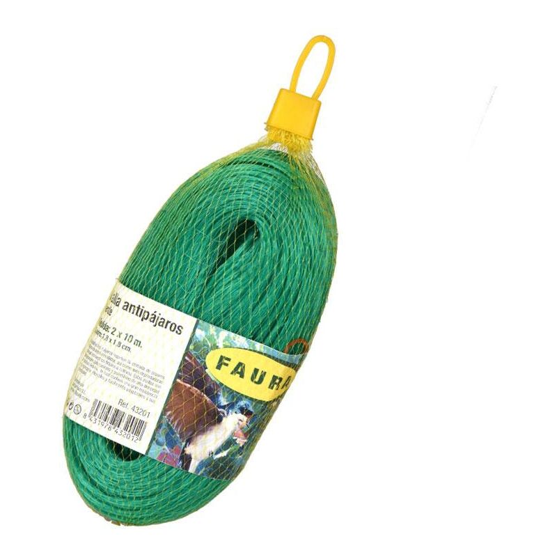 

Malla anti pájaros Verde 18 x 18 mm 2 x 10 m - Verde - Faura