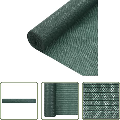 Malla de HDPE -  Red de privacidad HDPE verde 1x25 m 75 g/m²