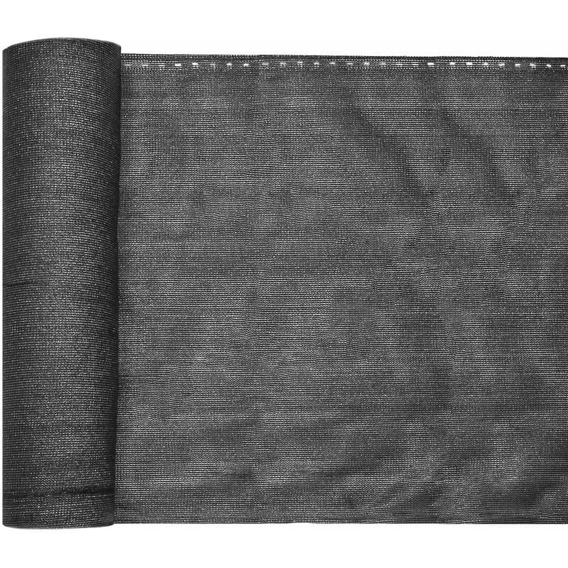 

Malla de ocultación antracita 1,8 x 10 m pantalla de privacidad para valla, balcón y jardín de HDPE