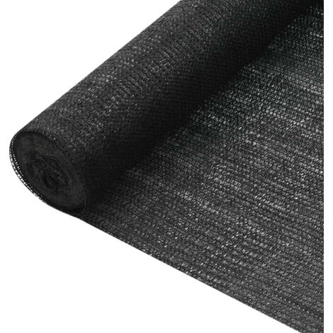 Malla de privacidad 1,8x25 m HDPE 75 g/m² negra 020007882