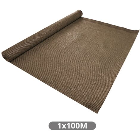 Malla de sombreo 1x100M 80gr Marrón