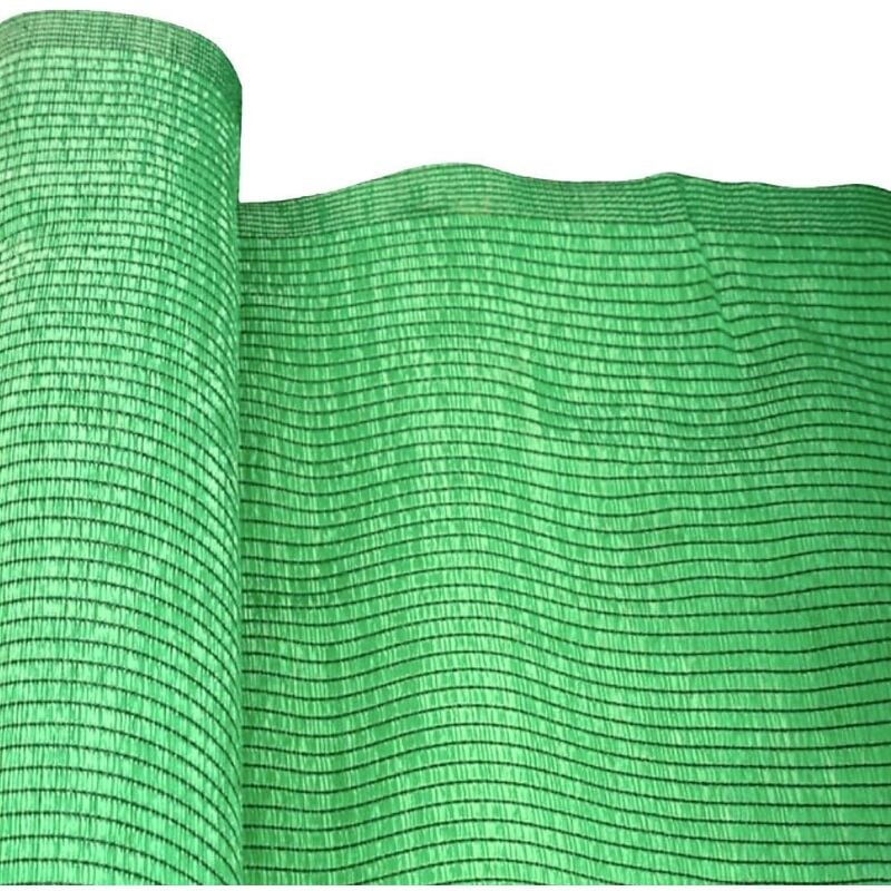 

Malla de sombreo con 80 % densidad de ocultación verde de HDPE de 10x1 metros