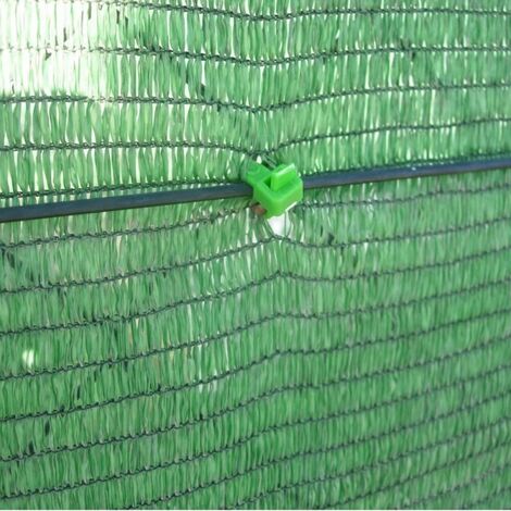 Malla de sombreo ocultación verde 2 x 10 metros, ocultación 70%, para jardines, terrazas y delimitación parcela