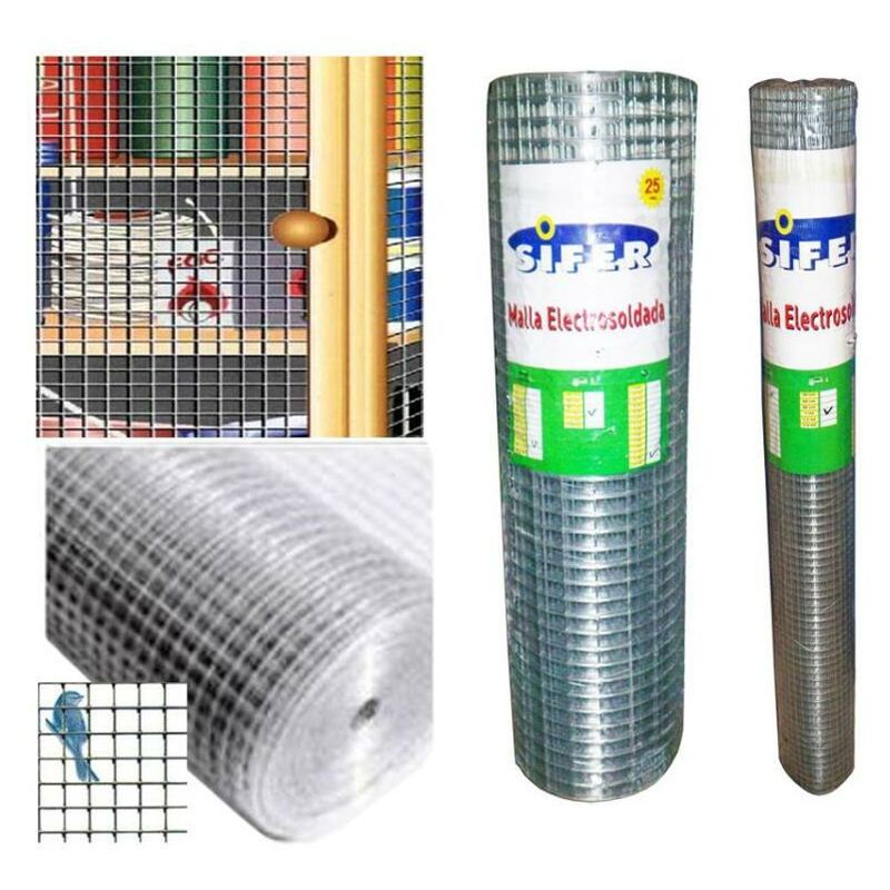 

MIBRICOTIENDA malla electrosoldada sifer 19x19x1.4 0.80 metros rollo 25