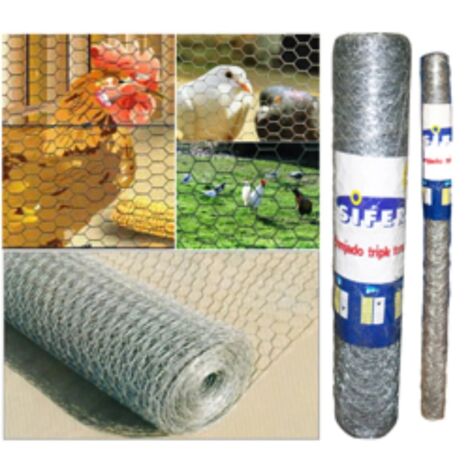 malla enrejado triple-torsion sifer de 31 x 1.00 metro rollo 10
