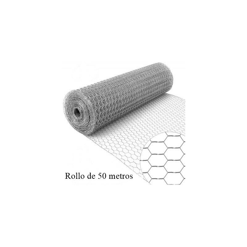 

Malla hexagonal .Luz 41mm Diámetro alambre 1.30mm Rollo 50 m. Triple torsión