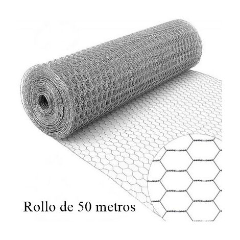 Malla hexagonal o triple torsión de alambre 51mm 0,9/0,5x50