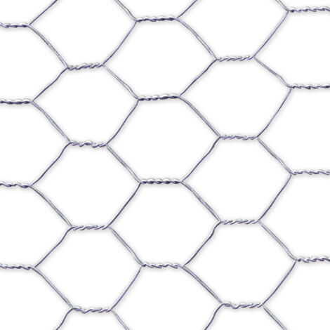 Malla metálica acero galvanizado hexagonal 1x10 Nortene GALVANEX