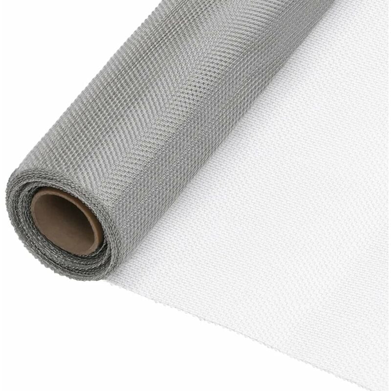 

Malla mosquitera de acero inoxidable plateada 60x500 cm