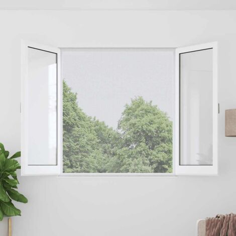 Malla mosquitera de aluminio plateada 100x500 cm