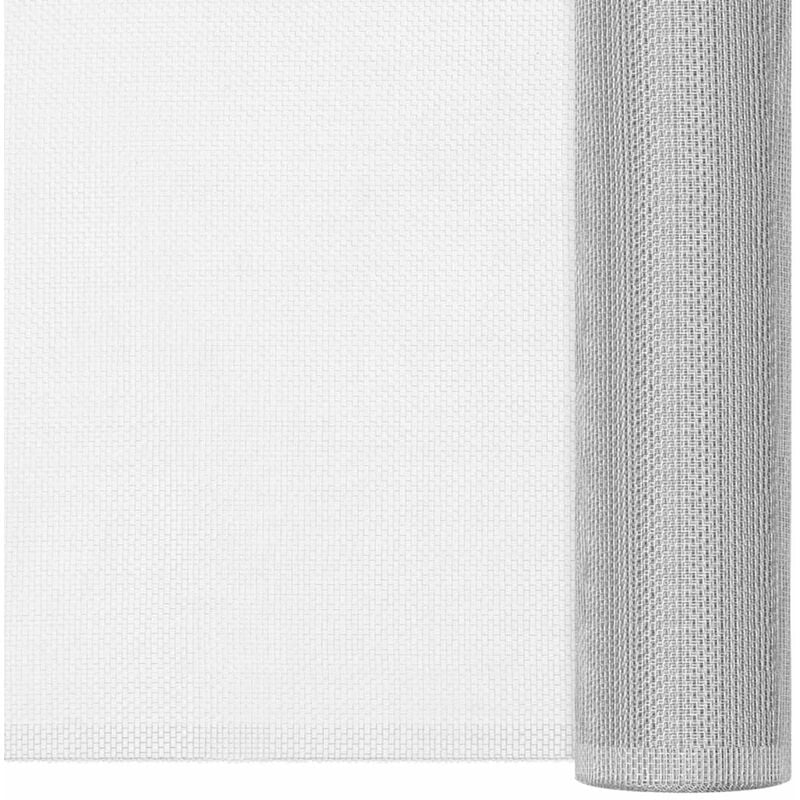 

Malla mosquitera de aluminio plateada 80x1000 cm