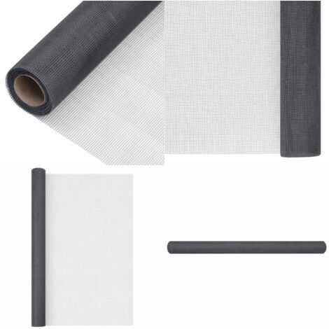 Malla mosquitera de fibra de vidrio gris 80x1000 cm - Mosquitera - Malla para puertas