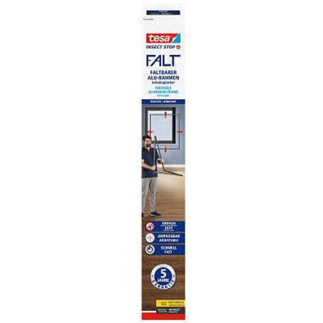Malla mosquitera TESA para ventana 80x80-140x140cm negro