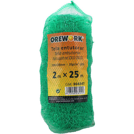 Malla para entutorar - 10x10 cm - 2x10 m - 10 g/m²