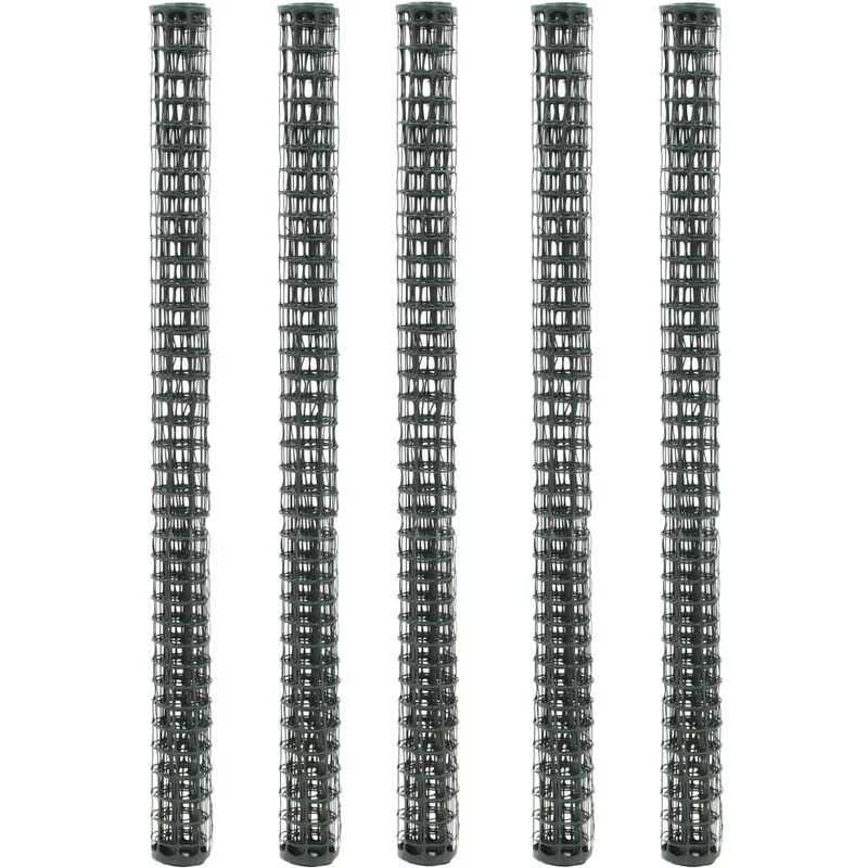 

Malla para valla de jardín HDPE 5 unidades 1x1,2 m verde