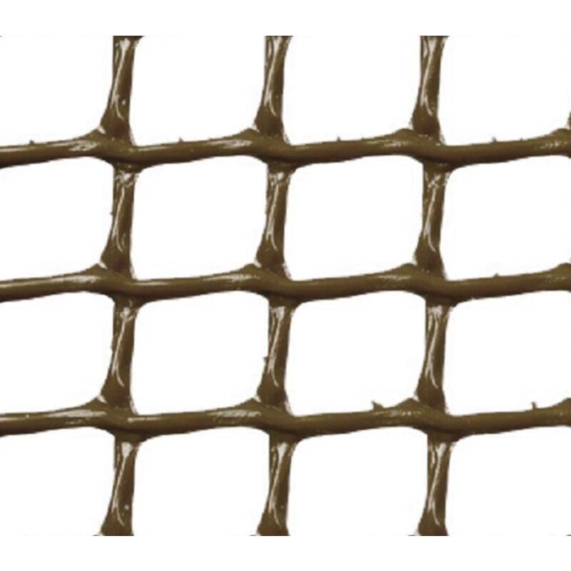 

MALLA PLASTICA CUADRADA 1x1 cm MARRÓN - 1x5m