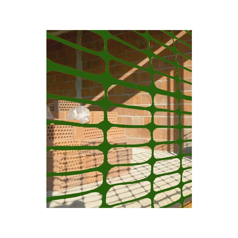 

Malla Plastica Señalizacion Verde 1X50 M