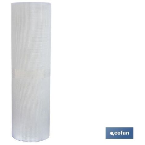 Malla Plástico Cuadrada Jardin 5mm Blanco 1x25m