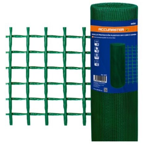 Malla Protección Plástico Verde Rollo 1mx25m - 1m x 25m x 5mm