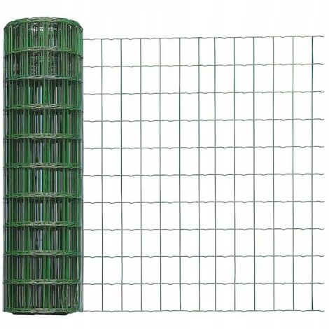 Malla tejida para vallado 0,5m x 5m verde