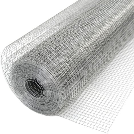 Mallas de Alambre para plantas y animales  Malla Metálica para vallas y recintos  Red de Alambre ideal para jardín pajareras gallinero etc  Largo 25m Alto 100cm  Malla de 19x19mm  galvanizado al fuego