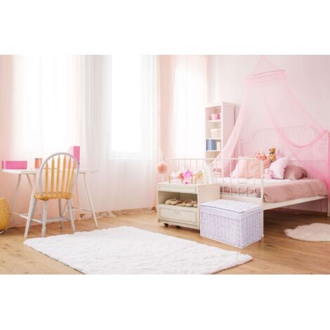 Malle en osier blanc 105 L