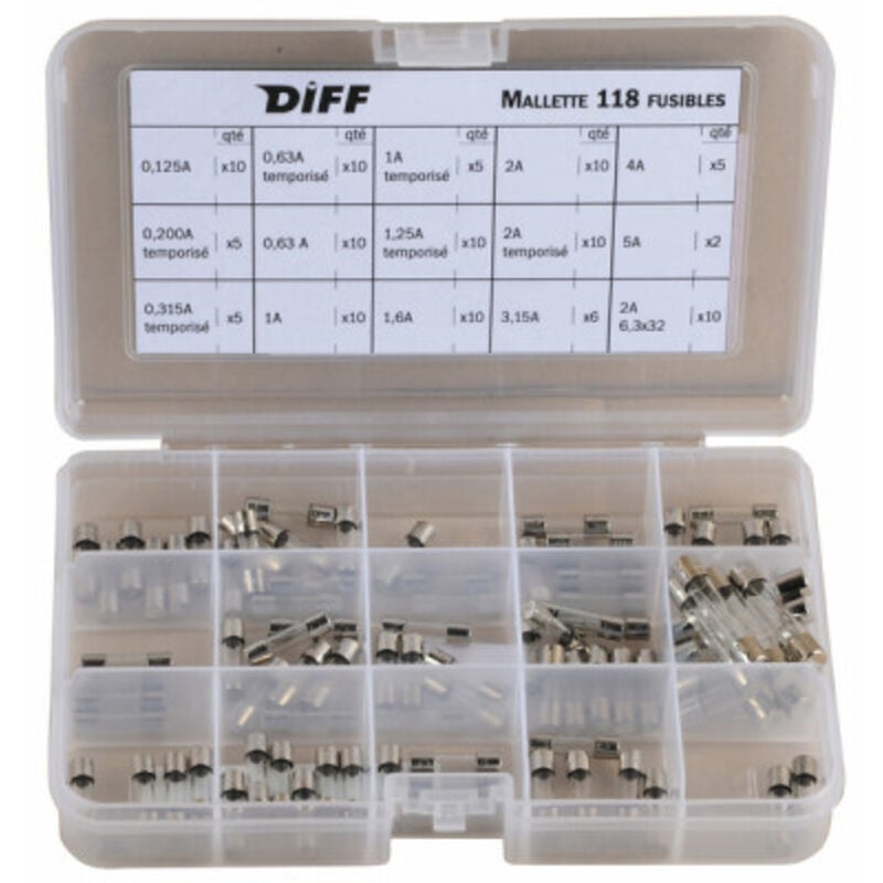 Diff - Mallette fusibles en verre 118 pièces