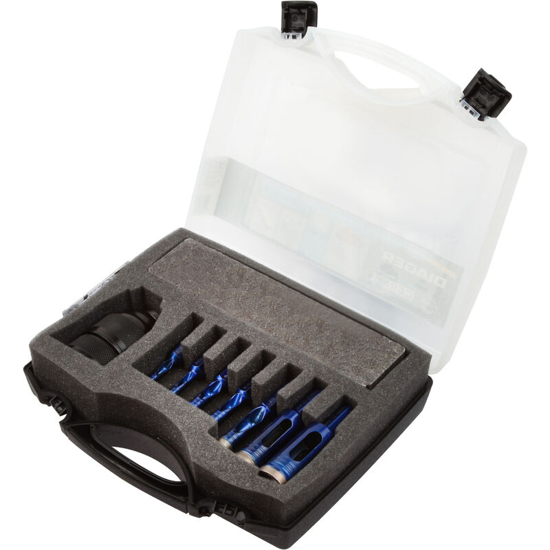 Diager - Mallette 9 blue ceram mandrin et pierre à aviver - 426B