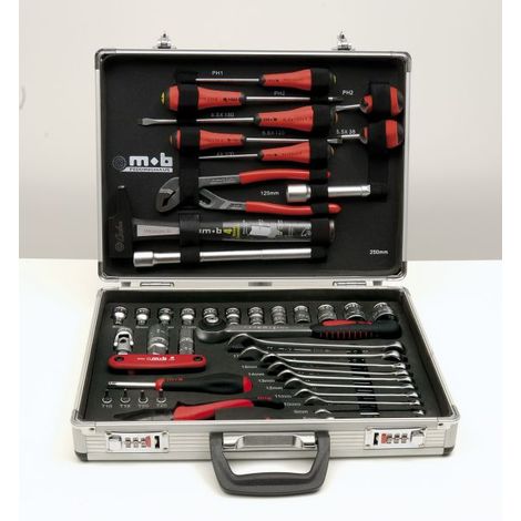 Mallette à Outils Aluminium 51 pièces MOB OUTILLAGE