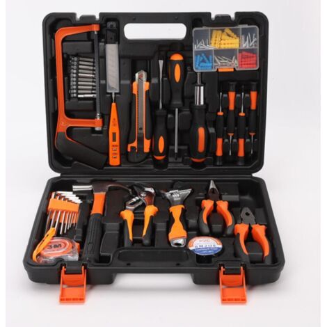 Mallette à Outils Complète Coffre à Outils en 100 Pièces Boîte à outils Outils Bricolage Mecanique pour Réparations Quotidiennes