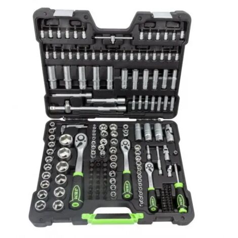 Mallette à outils de 179 pièces avec douilles hexagonales galvanisées  JBM54035