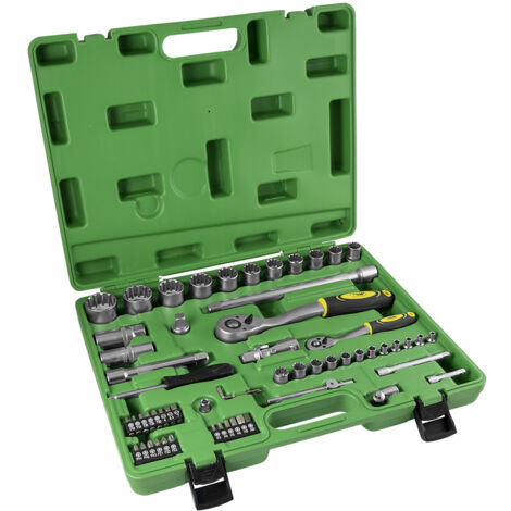 Mallette à outils de 61 pièces avec inserts de coin 1/2 » et 1/4 »  JBM52722
