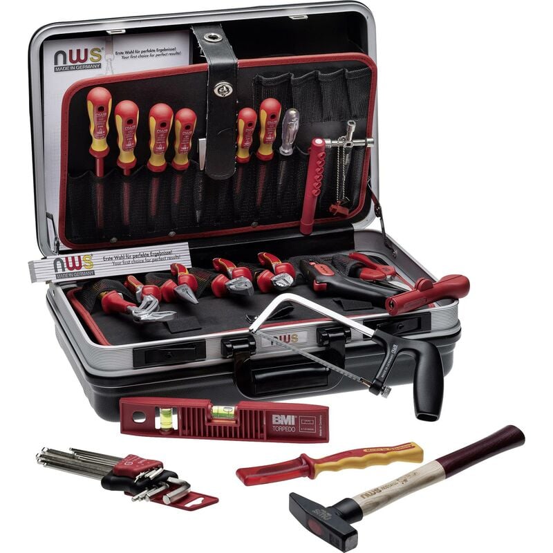 321K-24 pour électricien Mallette à outils équipée 24 pièces (l x l x h) 470 x 360 x 180 mm W047911 - NWS