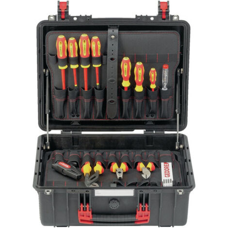 Mallette à outils d'électricien R21652089 88 pièces GEDORE RED