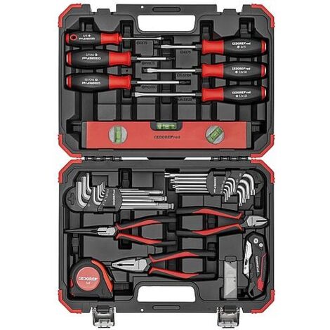 Mallette à outils Gedore red Mesure-Coupe-Vis, 43 pièces