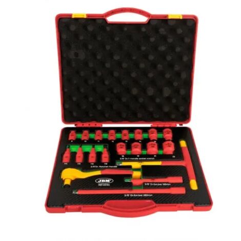 MALLETTE À OUTILS ISOLÉE 3/8" 20 PIÈCES  JBM53154