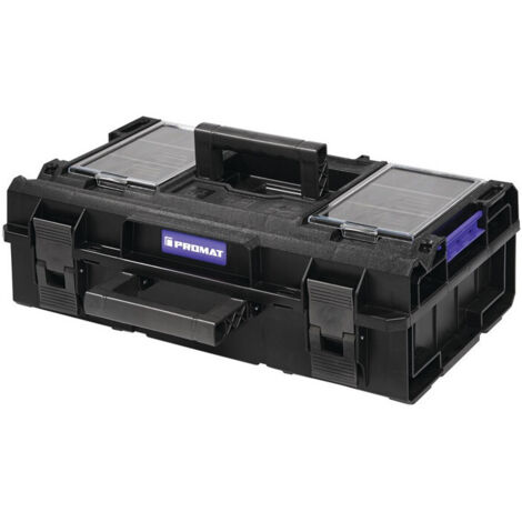 Mallette à outils L extérieure585xP385xH190 mm couvercle en polycarbonate 16 l PROMAT