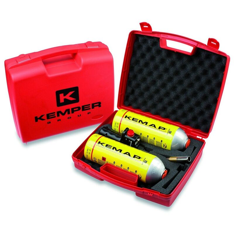 Chalumeau gaz Kemper kit 2 bouteilles Propane + Lampe à souder Professionnelle