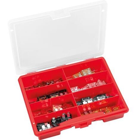 Mallette d’assortiment de fusibles plats, standard 80 pièces