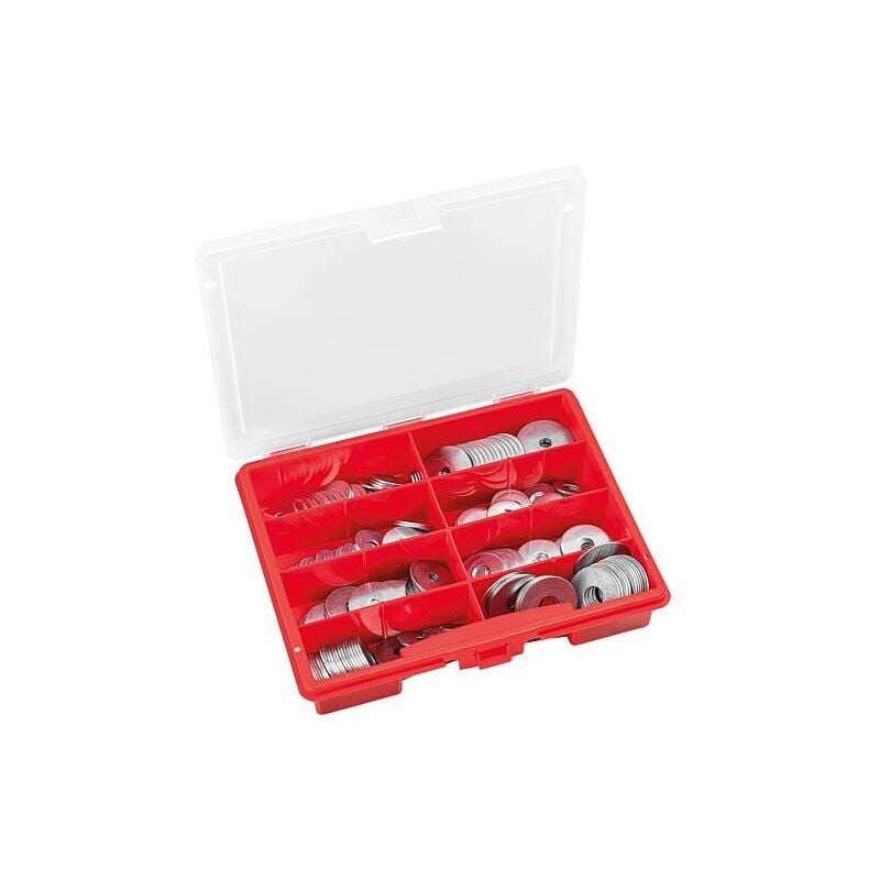 Mallette d'assortiment de rondelles, 200 pièces